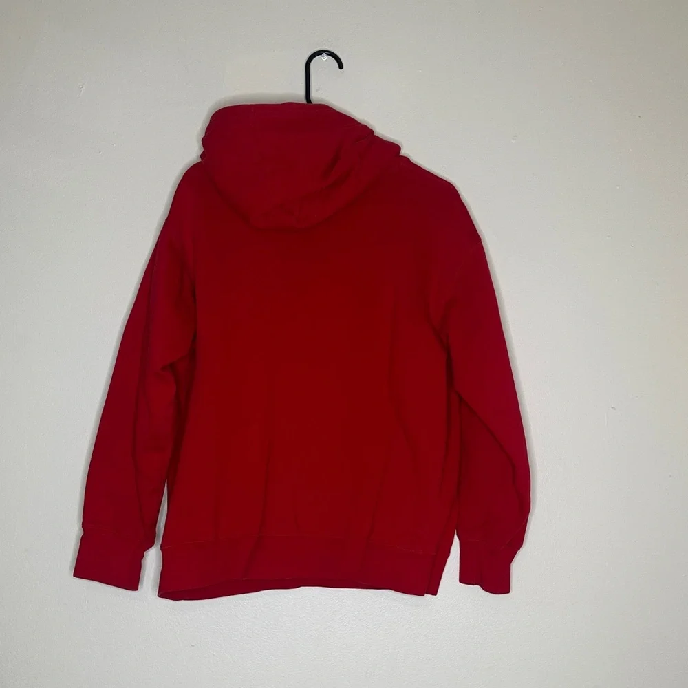Crooks & Castles Red Hoodie with Gold Text - Picture 3 of 6